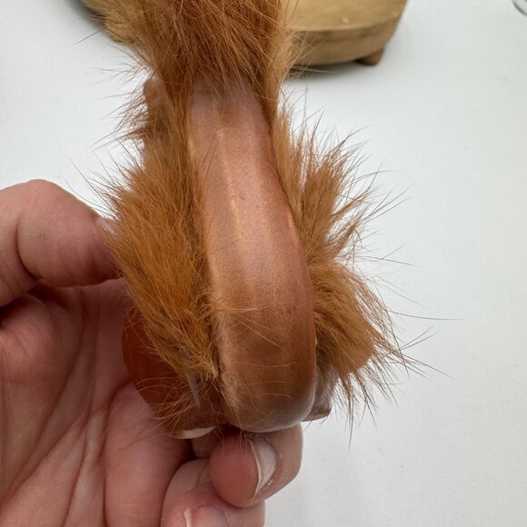 Enesco Ceramic Squirrel with Furry Bushy Tail Kitschy Japan Acorn vintage decor - Picture 6 of 13